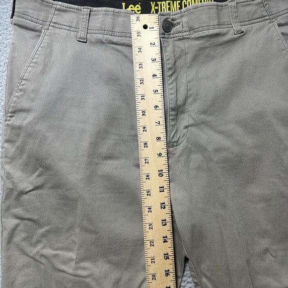 Lee Extreme Motion Mens Pants 36x32 Performance Straight Leg Tapered Leg  Grey - Picture 3 of 9